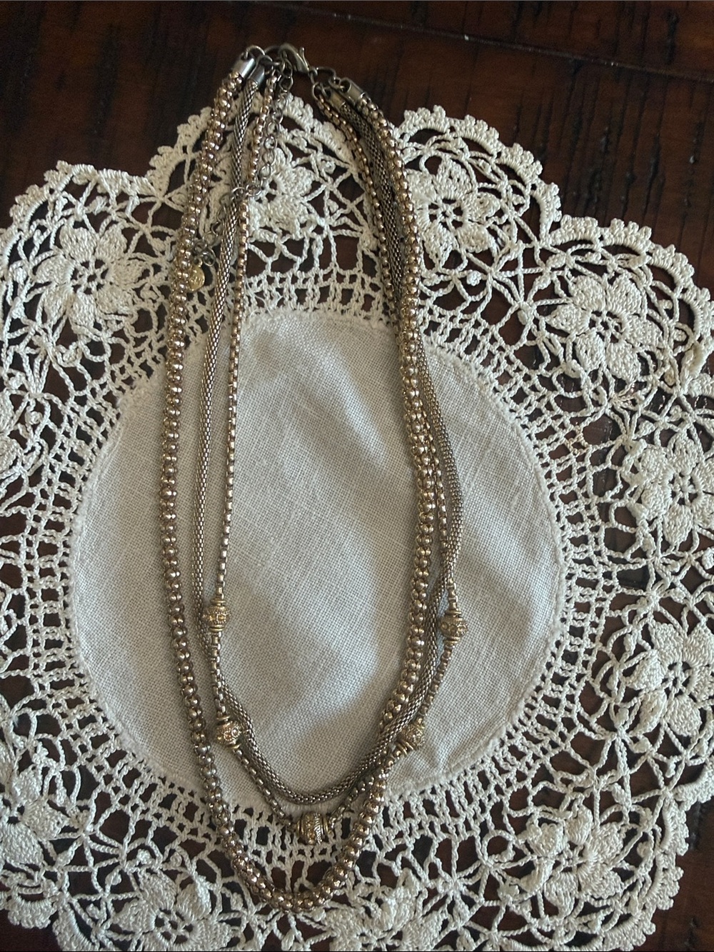 Vintage Alfani Layered Gold-Tone Women's Multi-Strand Necklace